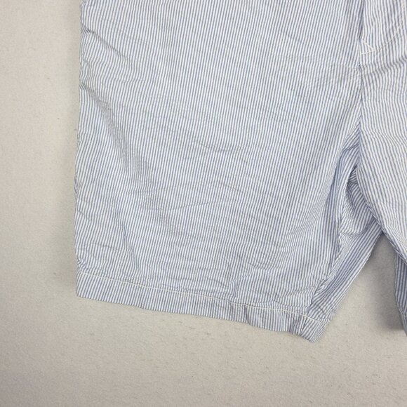 Tommy Hilfiger Men Shorts Size 40 Blue White Seersucker Preppy EUC Beach Striped - Picture 5 of 13